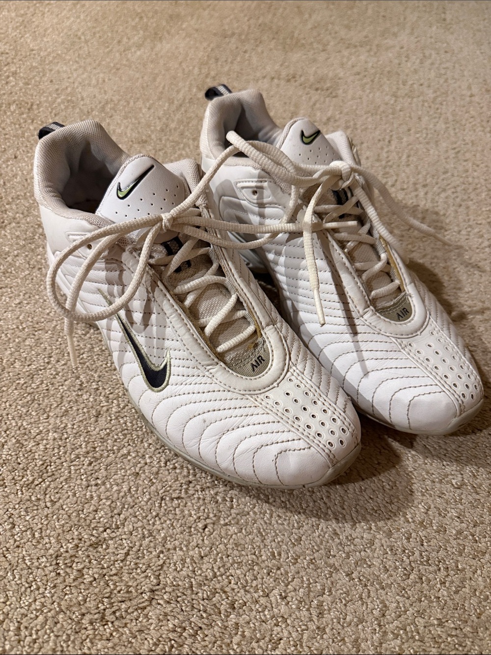 Rare VTG Nike Momentum Low-Top Sneakers with Metallic Silver Accents